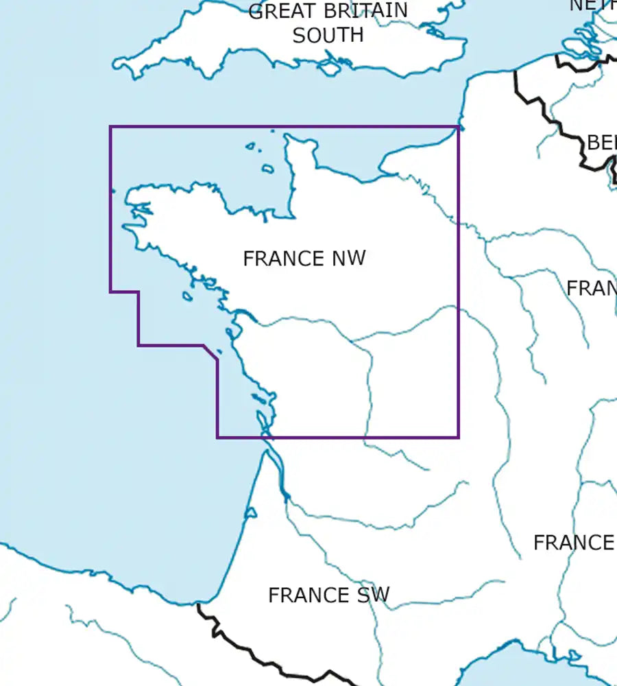 Rogers Data France North West VFR ICAO Aeronautical Chart Edition 2025 NEW