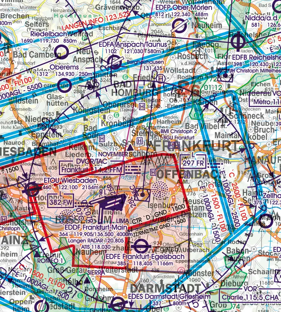 Rogers Data Germany North VFR ICAO Aeronautical Chart Edition 2025 NEW