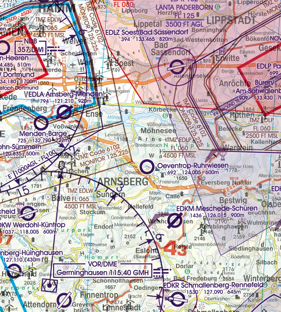 Rogers Data Germany North VFR ICAO Aeronautical Chart Edition 2025 NEW