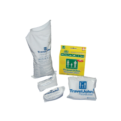 TravelJohn Resealable Disposal Urinal (3 pack)