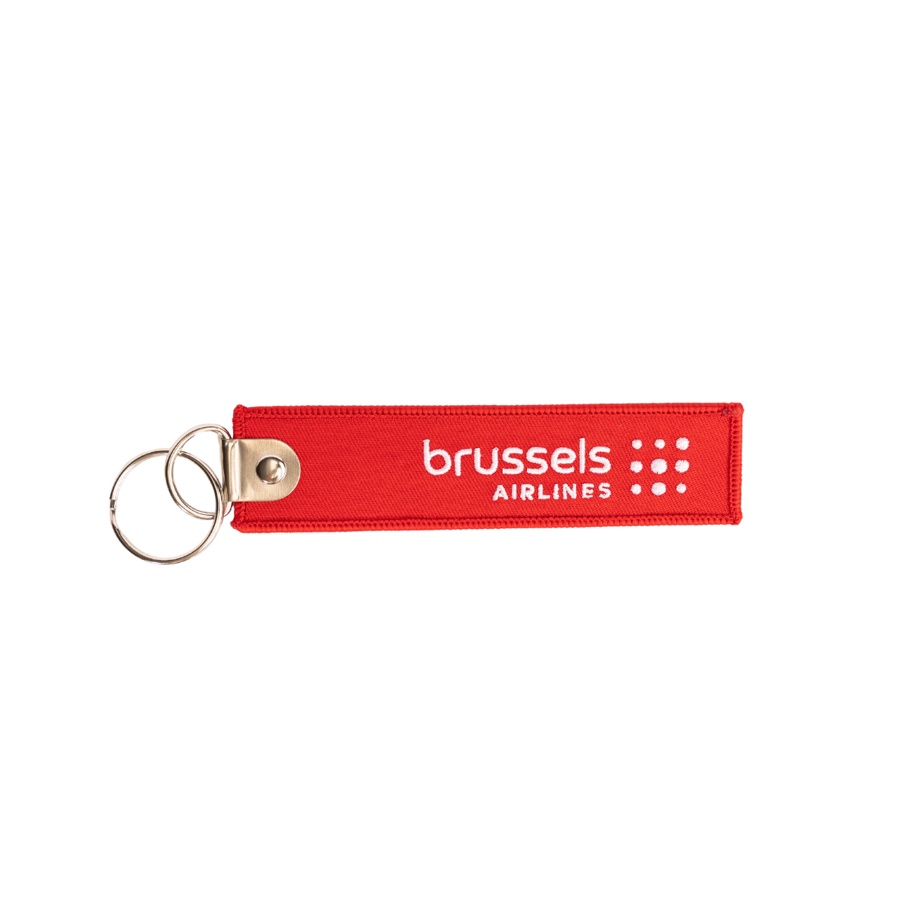 Brussels Airlines “Remove Before Flight” Key Ring, Red
