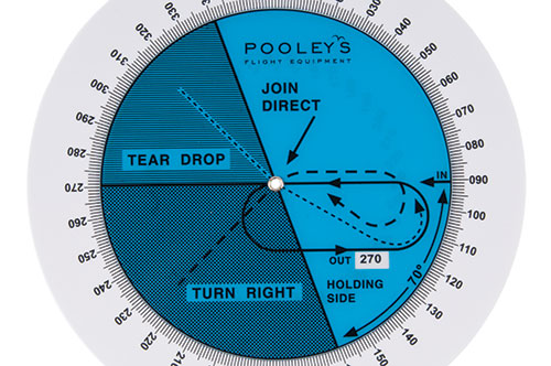 Pooleys HPC-1 Holding Pattern Computer (blue)