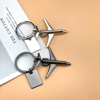 Cumoli Jet Aircraft Black Keychain