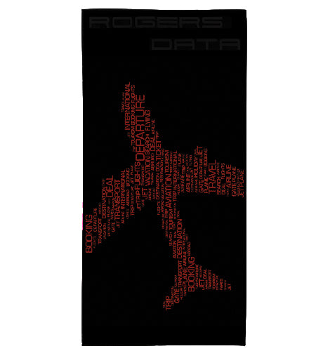 Rogers Data Beach Towel Aeroplane