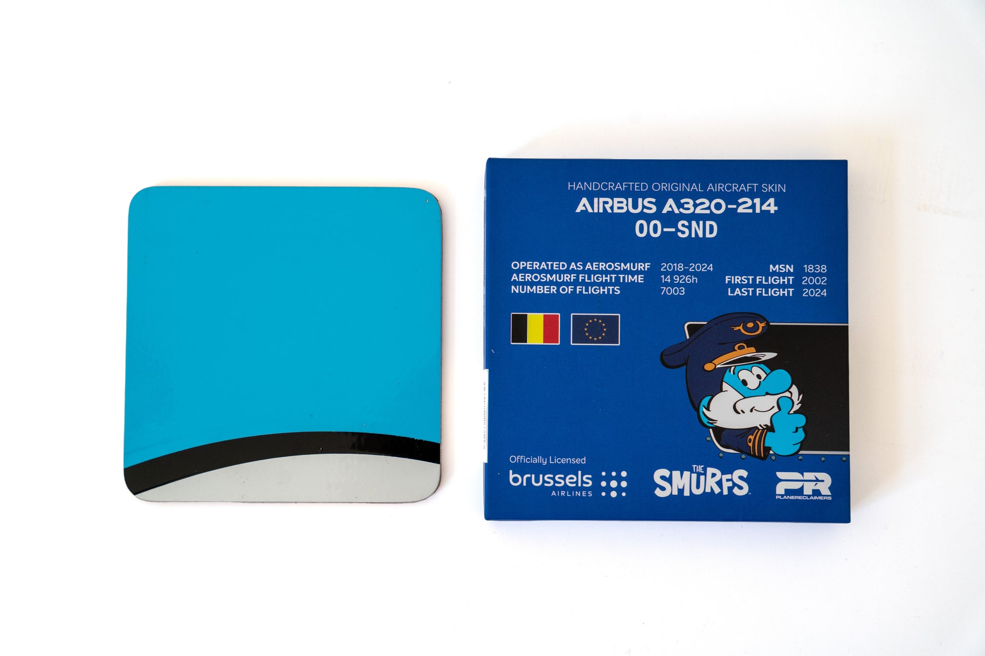 Brussels Airlines Upcycling Collection Airbus A320 OO-SND Coaster