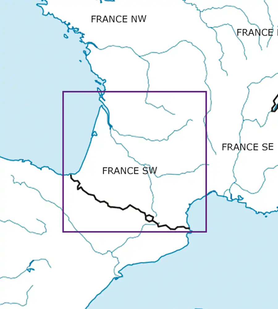 Rogers Data France South West VFR ICAO Aeronautical Chart Edition 2026 NEW