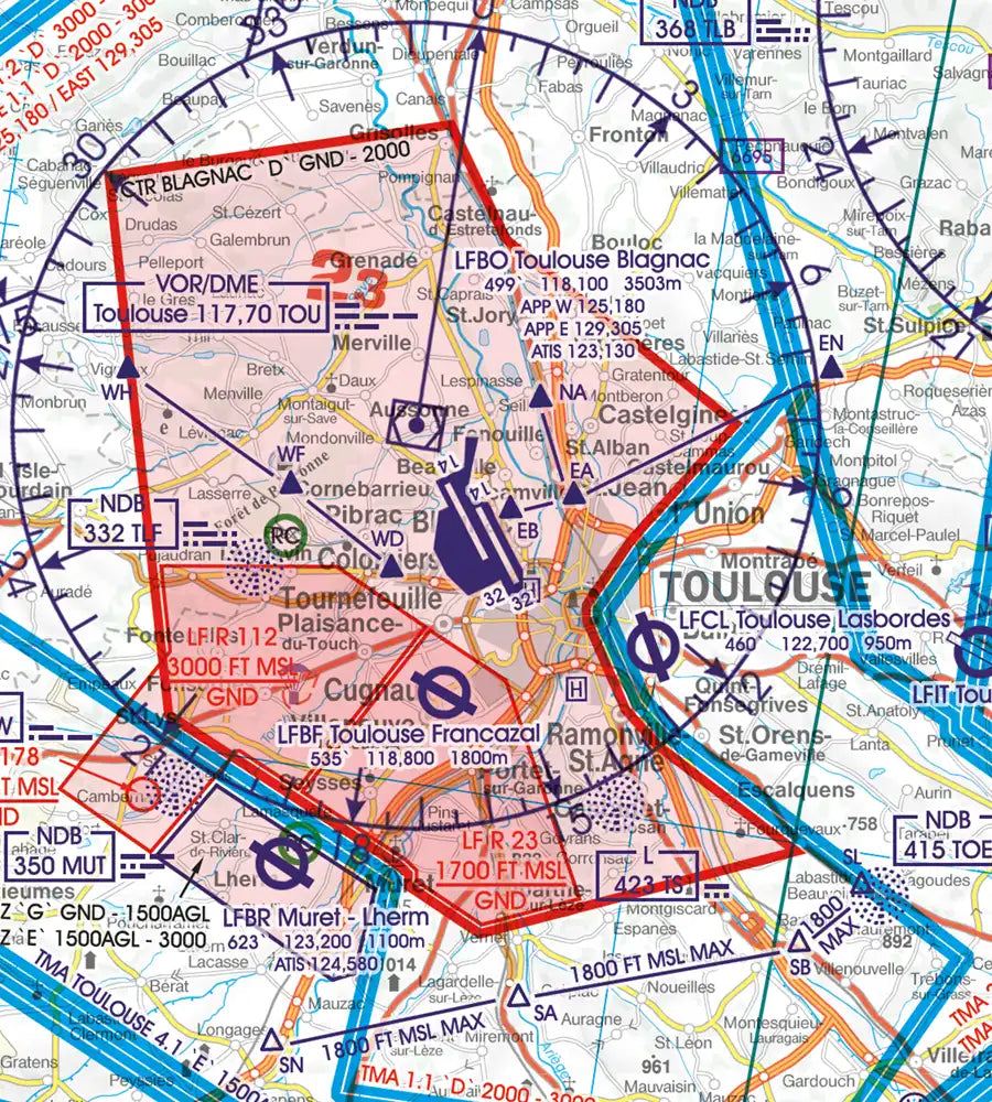 Rogers Data France North East VFR ICAO Aeronautical Chart Edition 2024