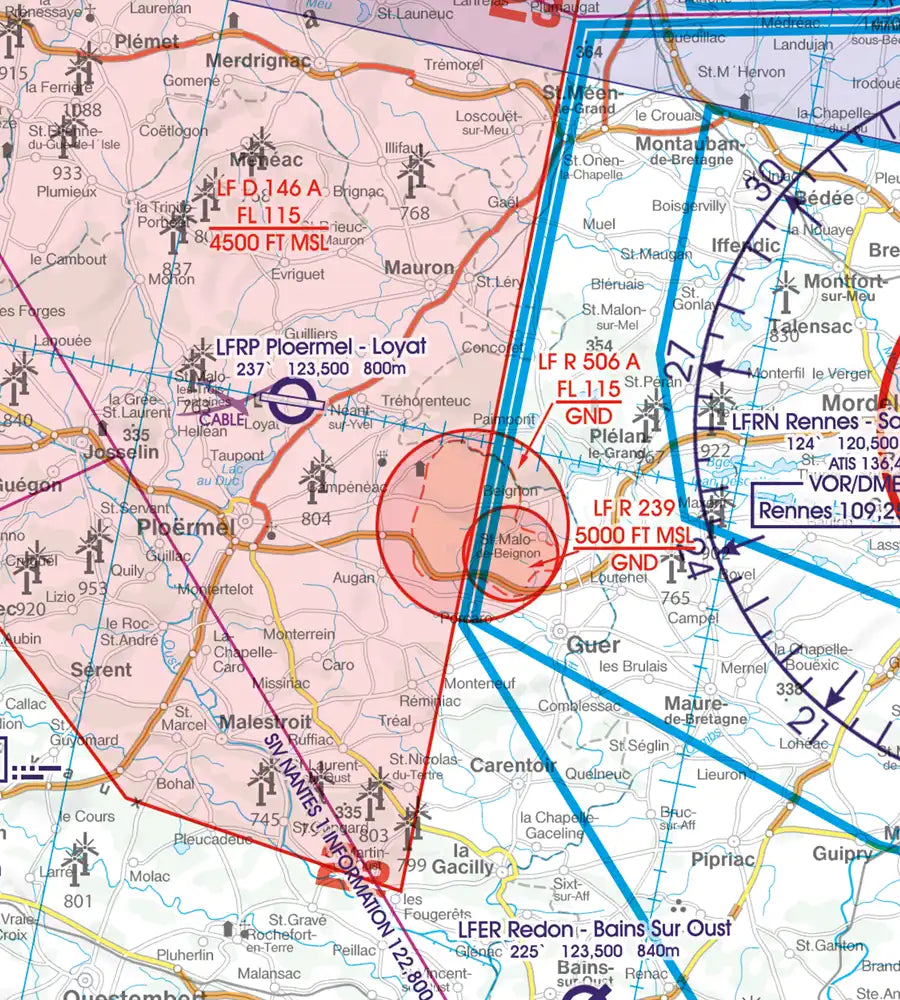 Rogers Data France South West VFR ICAO Aeronautical Chart Edition 2026 NEW