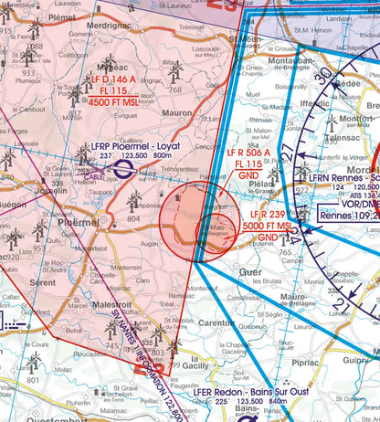 Rogers Data France South West VFR ICAO Aeronautical Chart Edition 2026 NEW