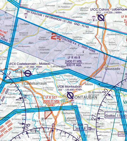Rogers Data France South West VFR ICAO Aeronautical Chart Edition 2026 NEW