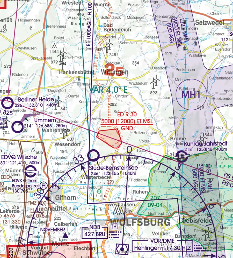 Rogers Data Germany South VFR ICAO Aeronautical Chart Edition 2024