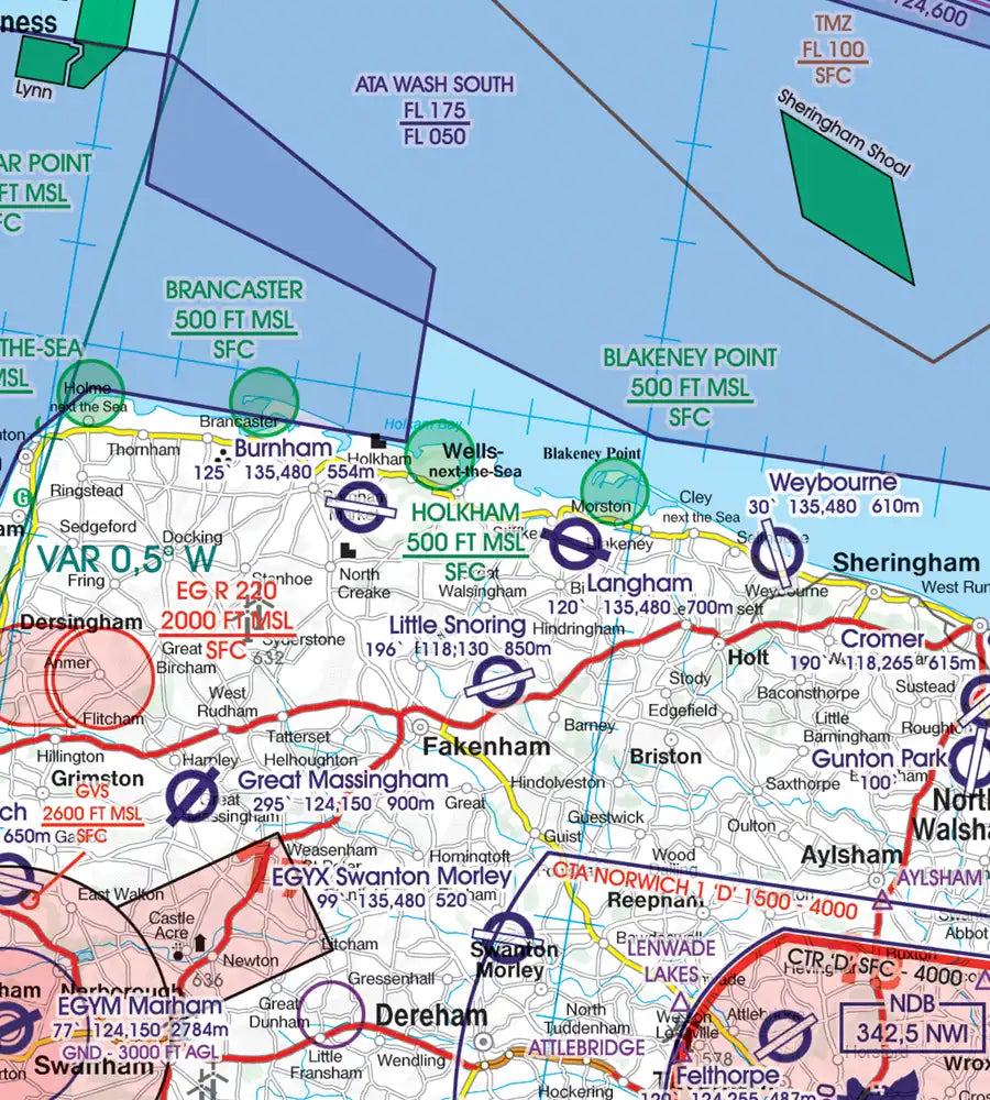 Rogers Data Great Britain South VFR ICAO Aeronautical Chart Edition 2024