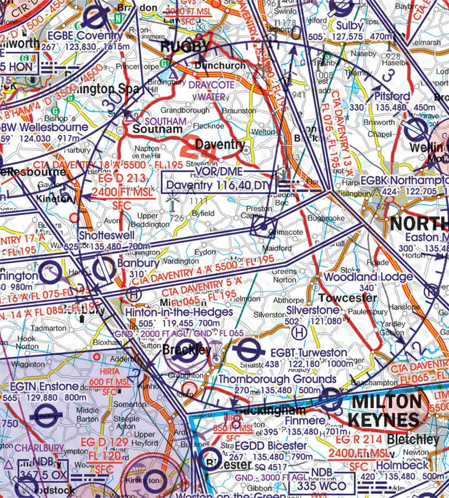 Rogers Data Great Britain South VFR ICAO Aeronautical Chart Edition 2024