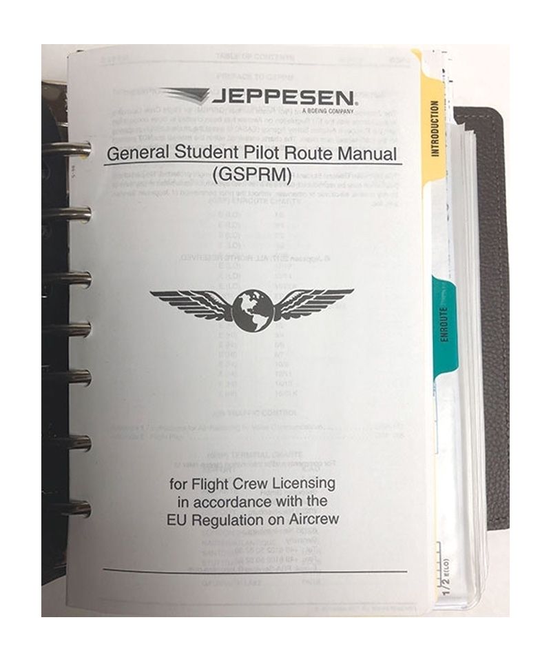 Jeppesen EASA-FCL General Student Pilot Route Manual GSPRM + Jeppesen Binder