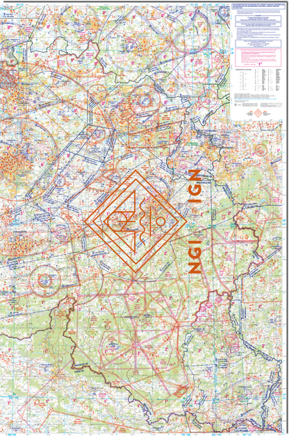 NGI Low Air VFR - chart Belgium 2026 (laminated & folded) NEW