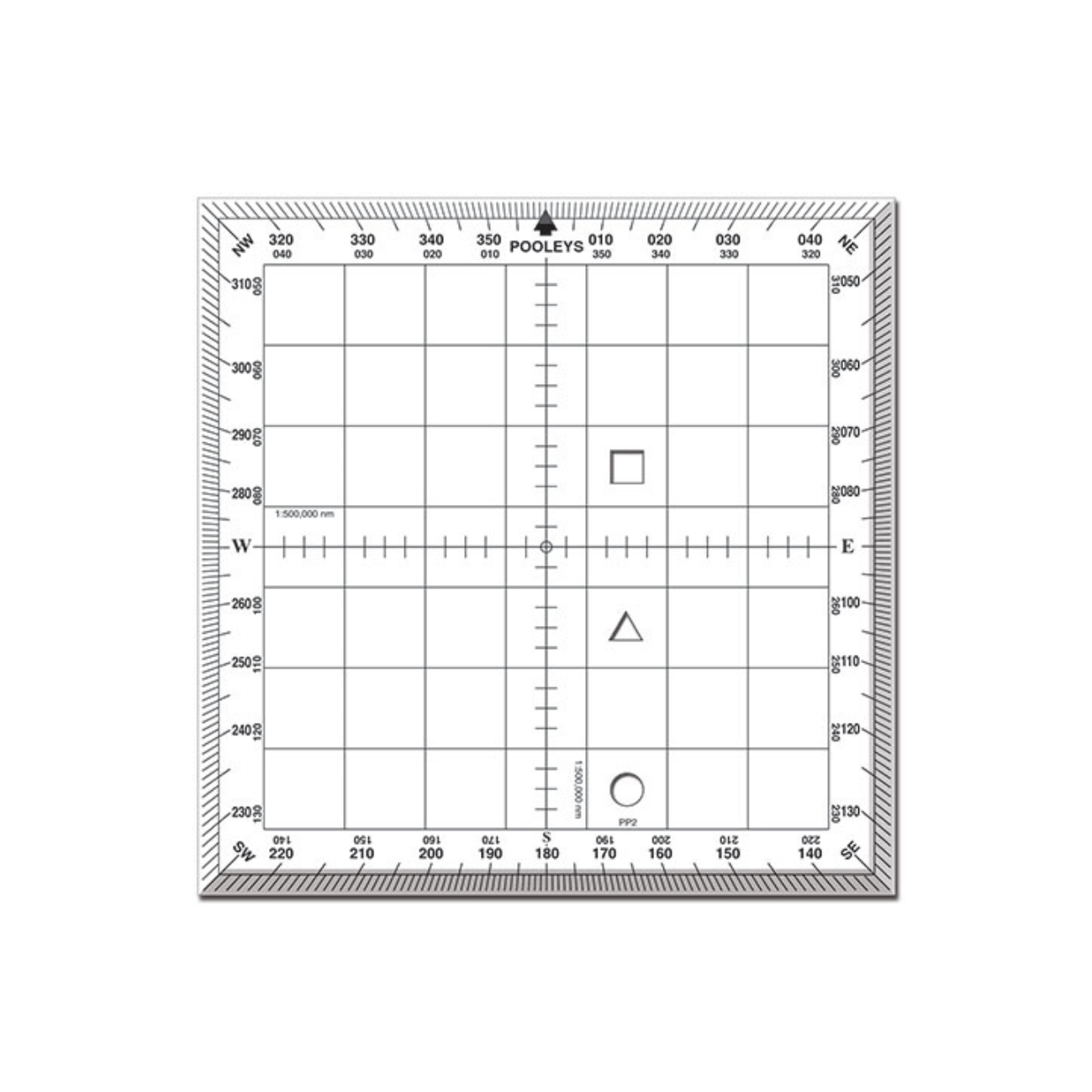 Pooleys PP-2 Square Protractor