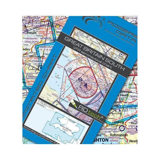 Rogers Data Great Britain South VFR ICAO Aeronautical Chart Edition 2024