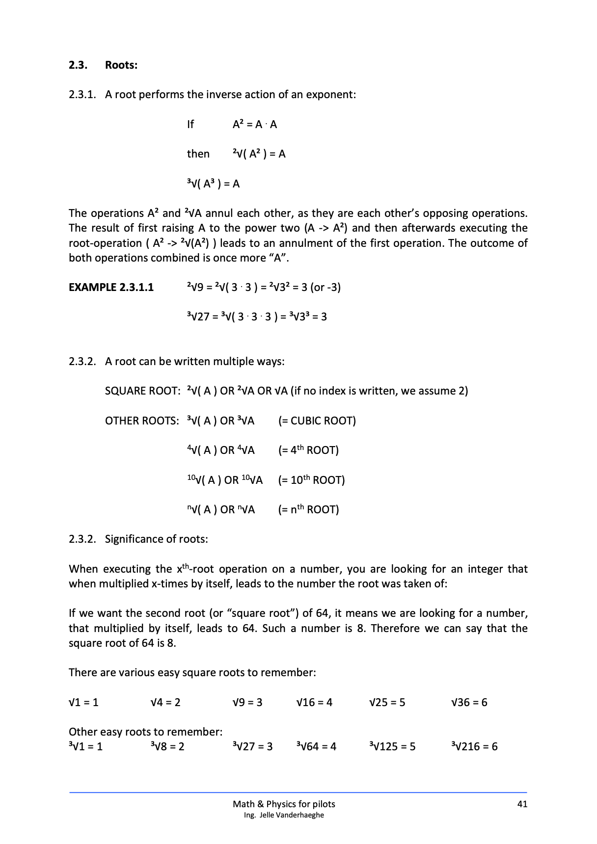 Inside view of Math & Physics for pilots (Jelle Vanderhaeghe)