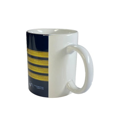 Coffee Mugs Pilot Captain Stripes (set of 4)