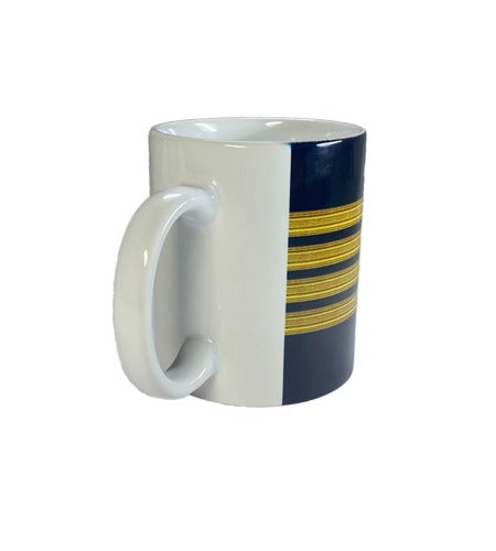 Coffee Mugs Pilot Captain Stripes (set of 4)