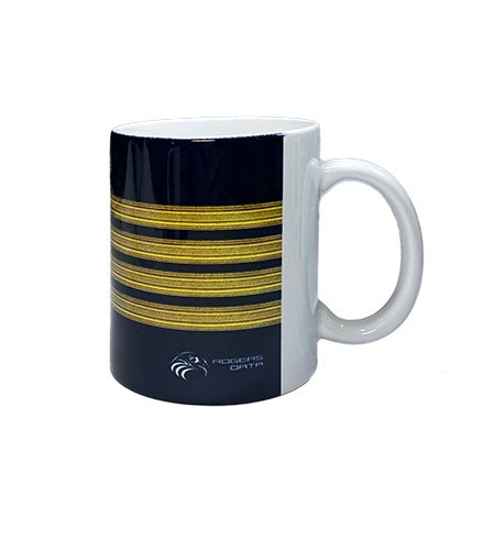 Coffee Mugs Pilot Captain Stripes (set of 4)