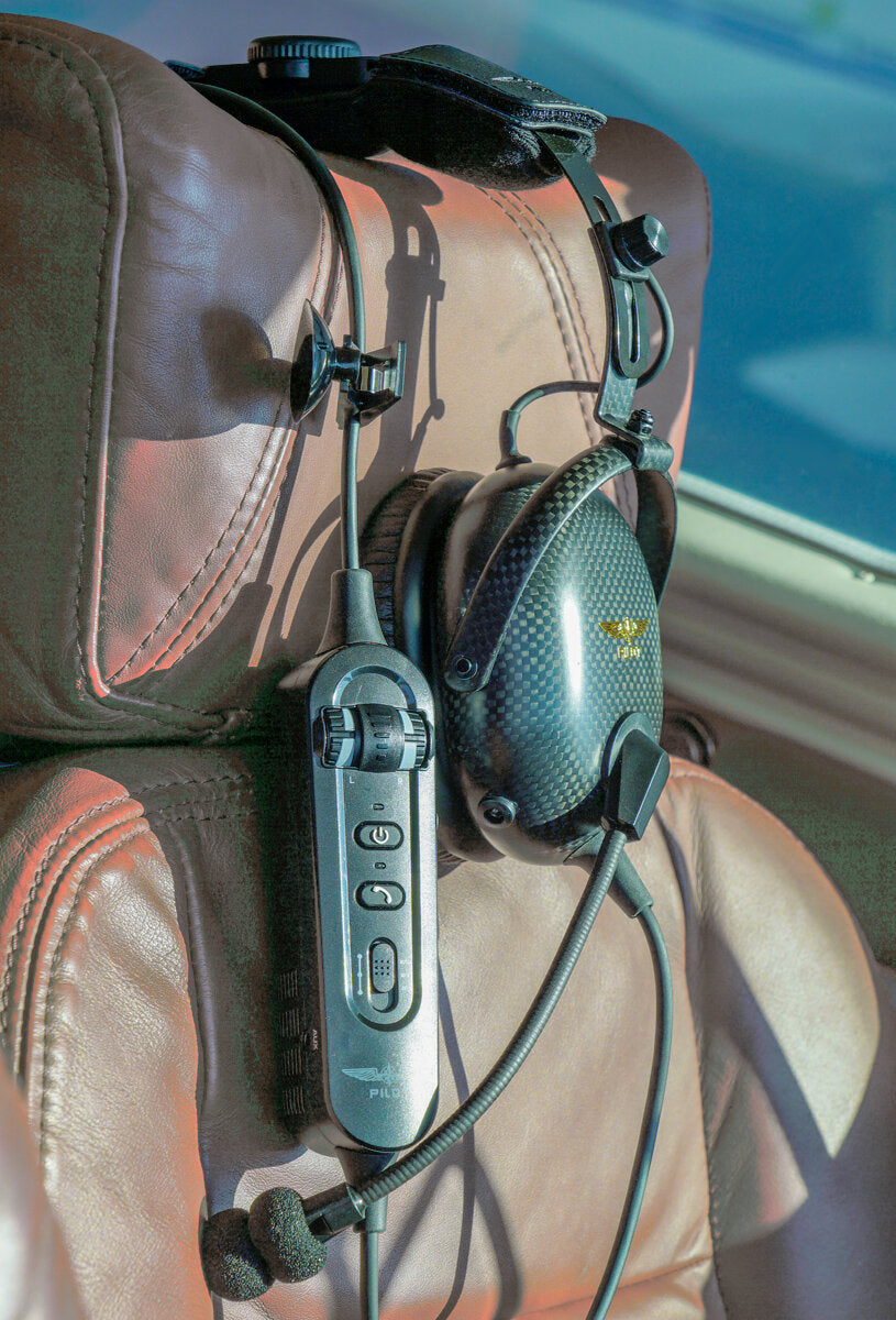 Design 4 Pilots PM6 ANR Aviation Headset + FREE Headset Bag