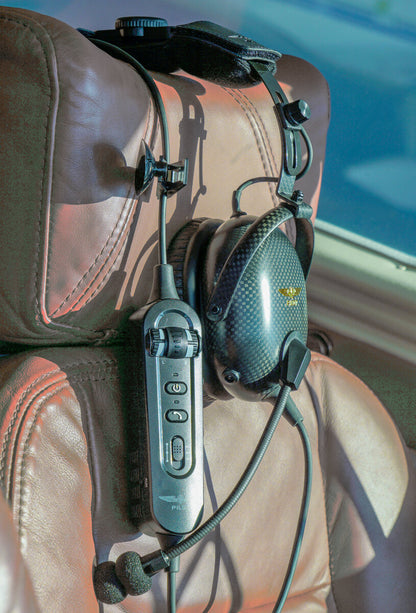 Design 4 Pilots PM6 ANR Aviation Headset + FREE Headset Bag