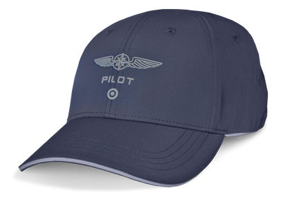 Design 4 Pilots Pilot Cap (Black, Blue)